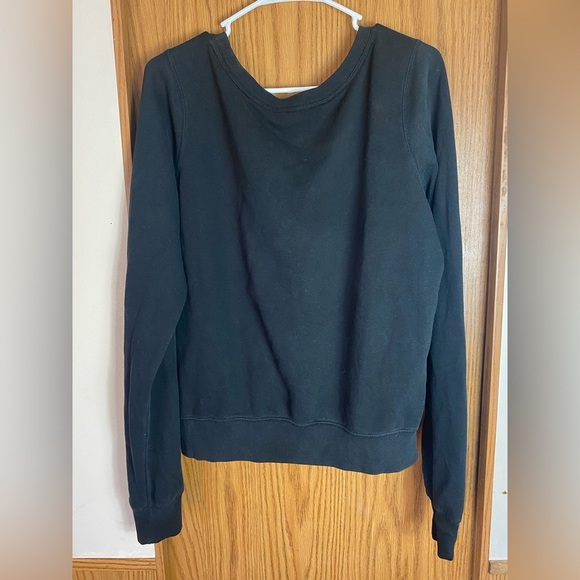 Pink Victoria's Secret Black and Purple Sweater Womens Large Long Sleeve - Picture 4 of 6